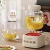 360W Mini Health Pot Portable Travel Kettle Multifunctional Tea Maker Smart Office Glass Flower Teapot Auto Keep Warm 1000ml 5