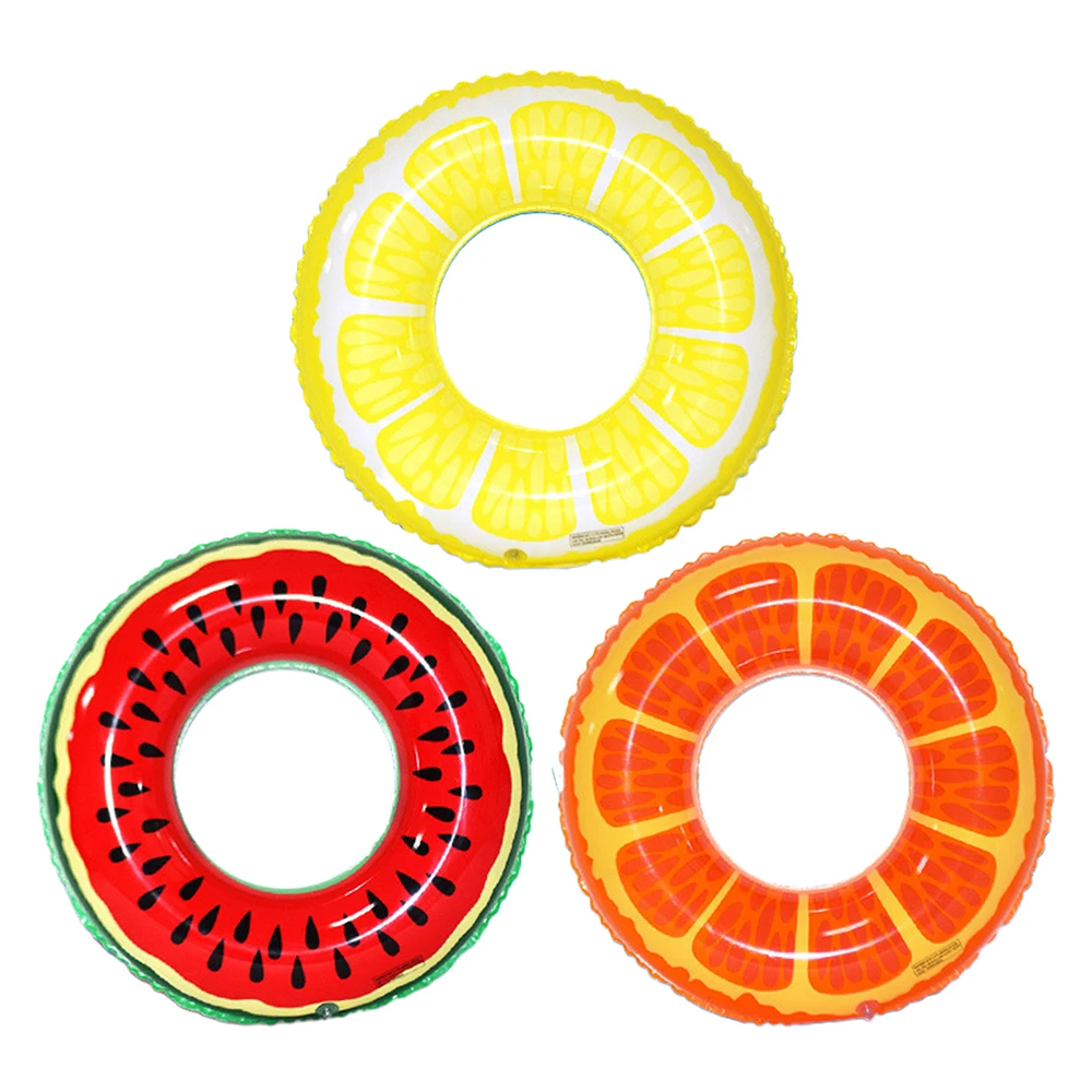 3PCS Obst Pool schwimmt Wassermelone Orange Zitrone Schwimmringe Spaß Spielzeug für Erwachsene – Detail 6