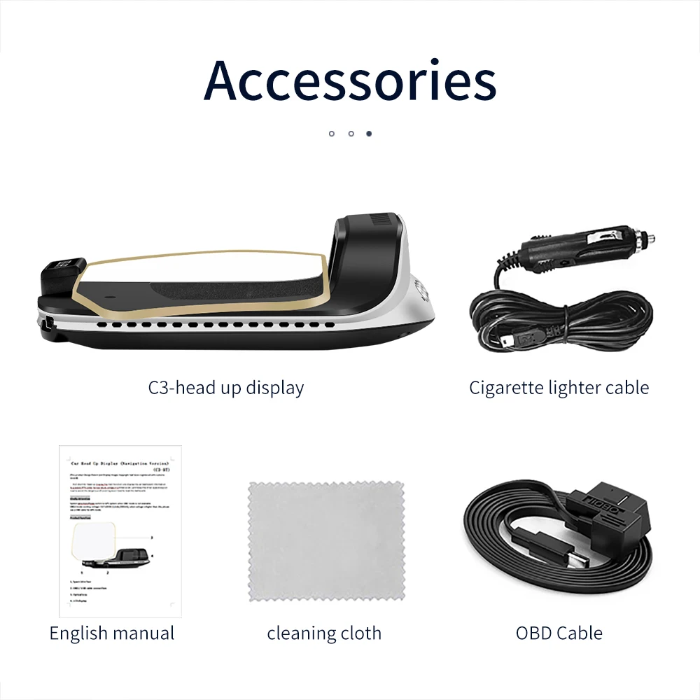 Hud Obd C3   , OBD2 ÷, GPS ӵ  ÷, ٱ ũ, µ ڹ rpm