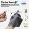 Microfiber Cleaning Cloth, 6 Pack - Premium Cloth for Glasses, Lens, Screens & More 20CM*20CM BY Dhoptical 4