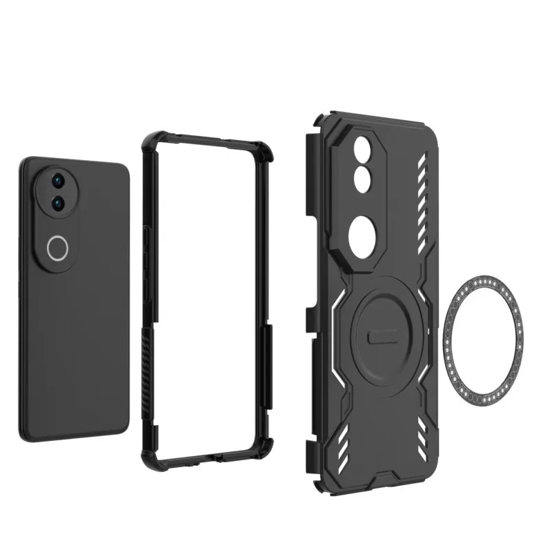 Magnetic Anti-Slip Shockproof Silicone Phone Case with Bumper Protection