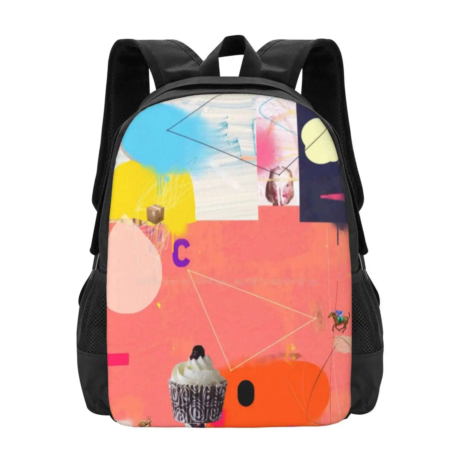 

Wherever You Will Go Hot Sale Backpack Fashion Bags Modern Abstract Art Modern Art Colorful Fine Art Expression Graphic Art