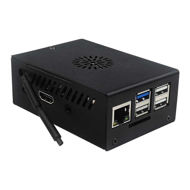 New / Old Orange Pi 3B Case Metal Shell with Fan Optional Antenna Aluminum Heati
