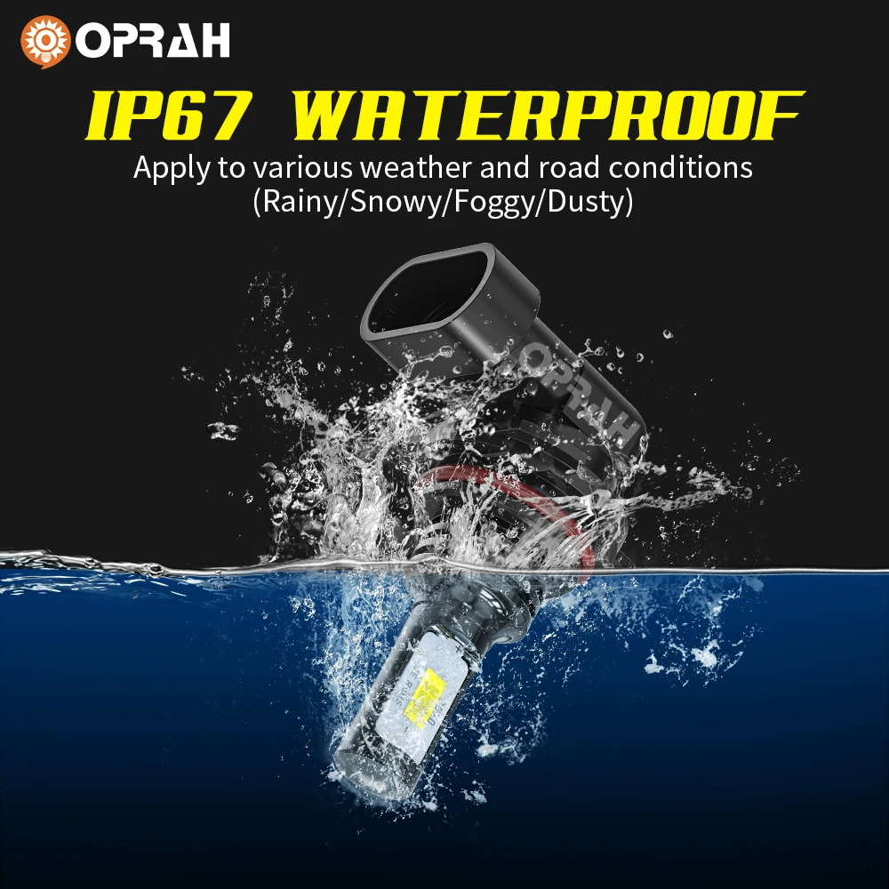 2pcs H7 H1 H3 H11 9005/HB3 9006/HB4 LED Fog Lights 880 881 H27 For Car FOG Lamp Headlight DRL Super Bright 3570 CANBUS 12V White
