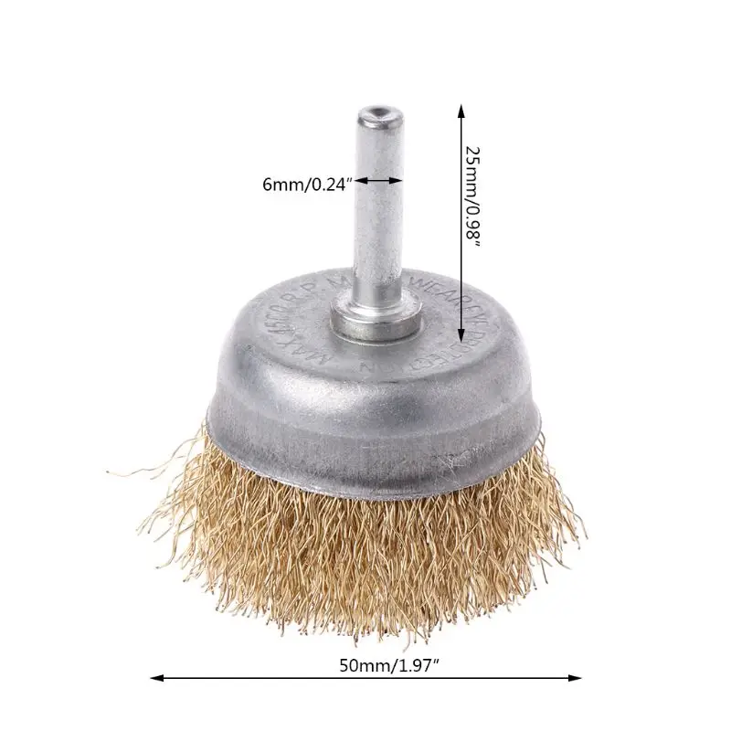 

Щетка из стальной проволоки с латунным покрытием для полировки и удаления заусенцев Durable 40JA
