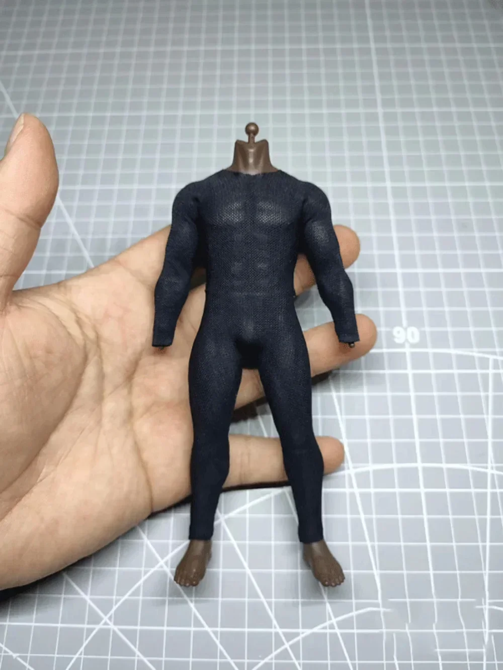 

Q6-5 1/12 Male Soldier Gridding Cloth Jumpsuit Tights Model for 6''Mezco ht Vtoys