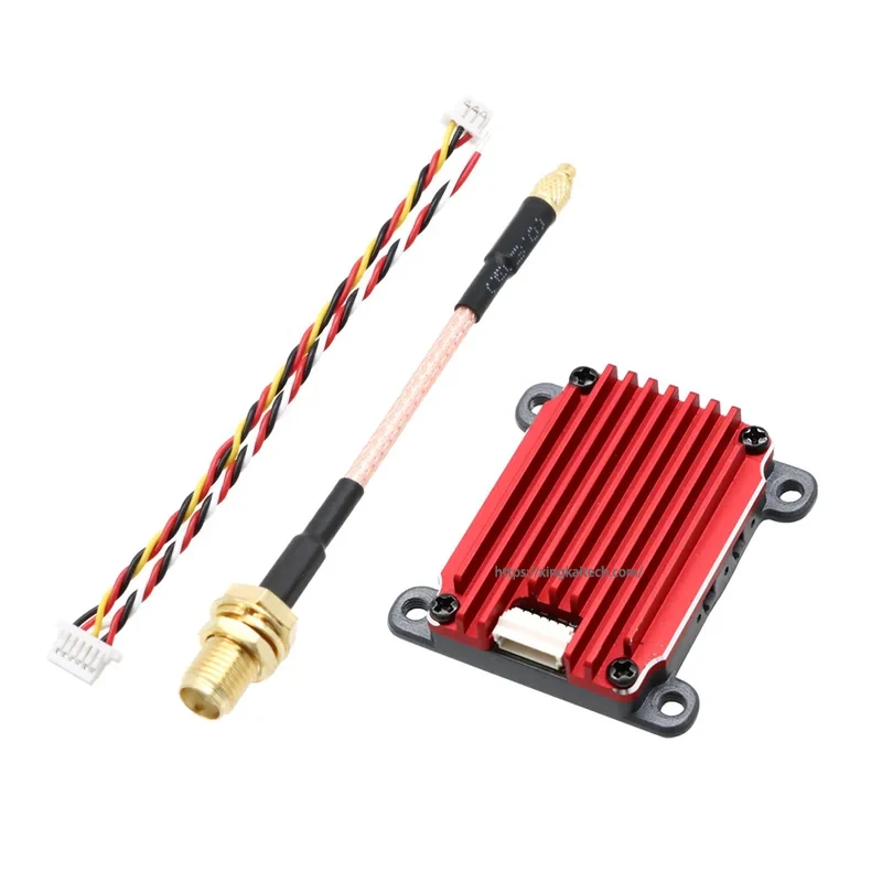 Ensemble complet du kit FPV 4.9G 1.6W VTX & VRX pour drone longue portée sur fond noir