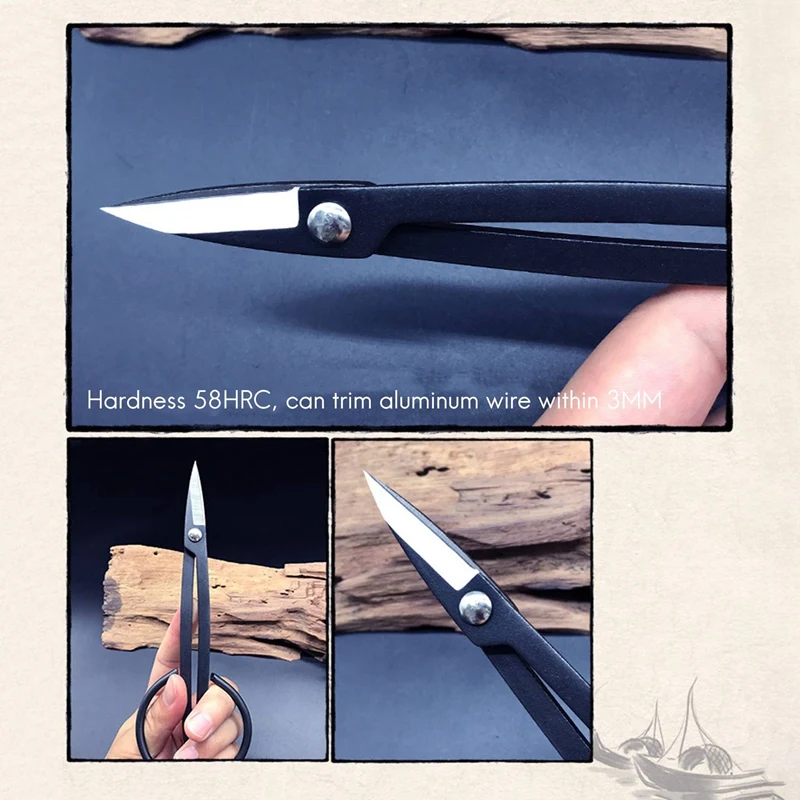Gardening Shears Can Cut Aluminum Wire Buds Clip Pruning Shears Cut Sprigs Of Boxwood Black Pine Bonsai Scissors 2