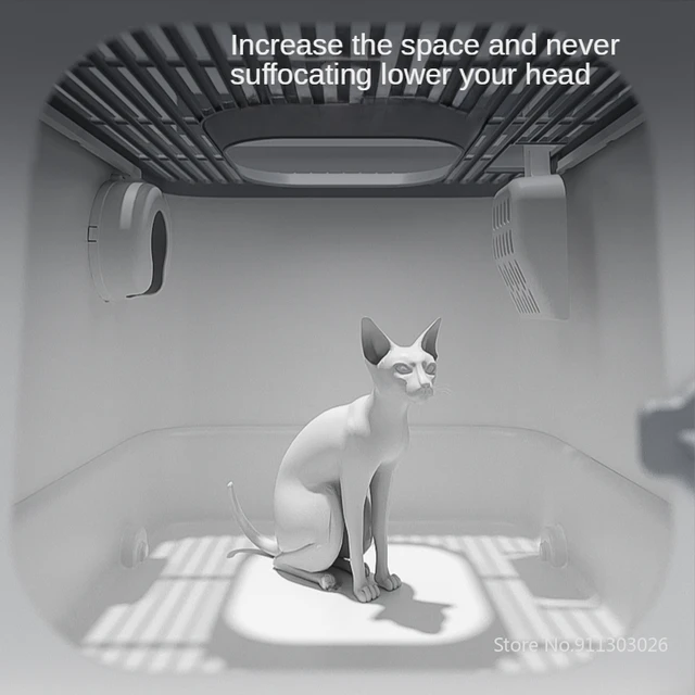 Nagy Bejegyzésű Macska Alom Doboz Fiókkal Teljesen Zárt Splash Bizonyítékos Cica Wc Automatikus Dezodorizációs Kiegészítők - Image 3