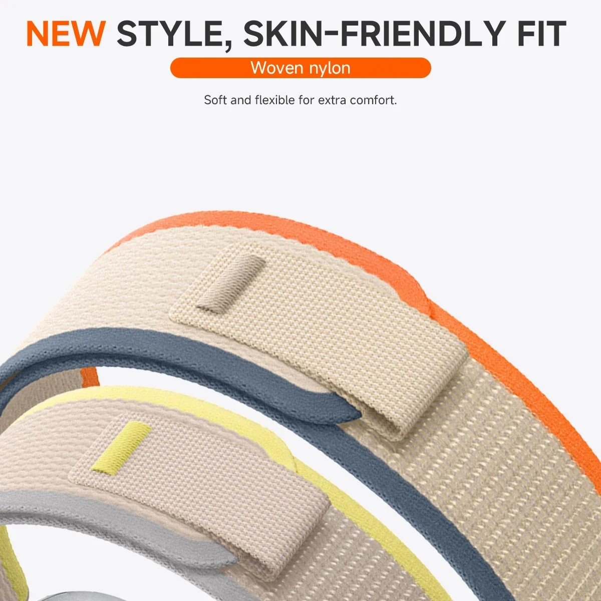 Nylon Trail Loop Strap for 47mm Smartwatch - Gap-Free Design Wristband
