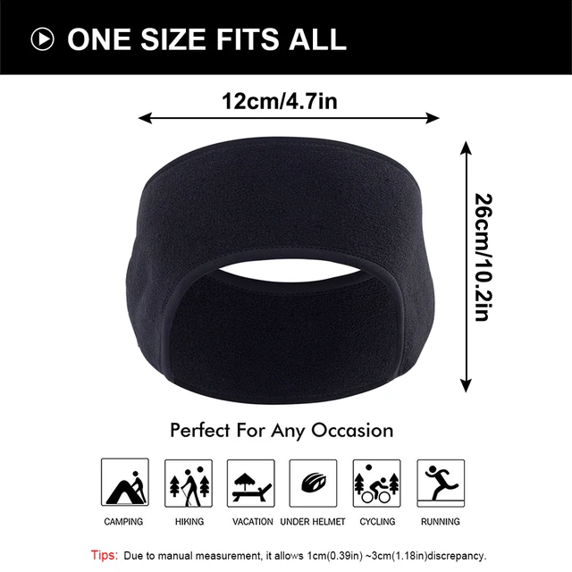 Stay warm and fashionable with the Winter Headband Polar Fleece Wool Thermal Bandana