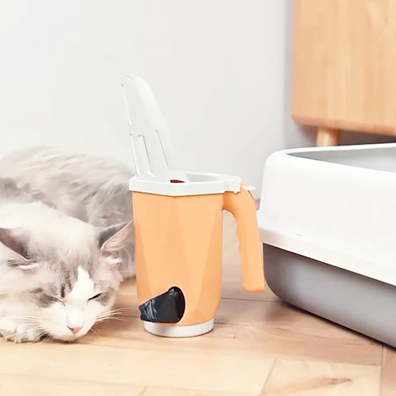 Self cleaning Cat Litter Scoop Cat Sand Litter Box Shovel Inside Refuse