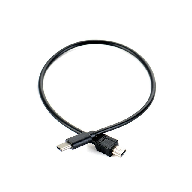 30cm USB Type-c To Mini USB Cable USB-C Male To Mini-B Male Converter  Adapter Lead Data Cable