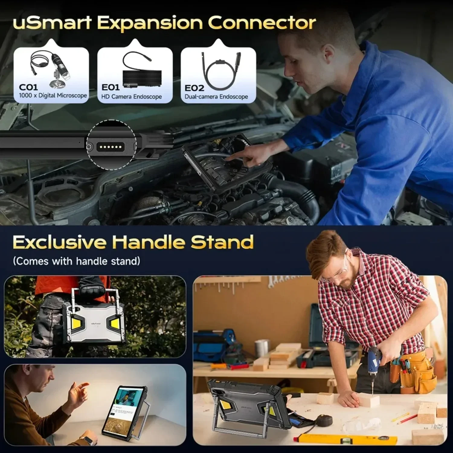 Ulefone Armor Pad 5 Pro Rugged Tablet 11" 12GB  512GB Smart Pad 24200mAh 64MP 120W 5G  Android 15 NFC Waterproof and Anti Drop