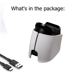 Compact Fast - Charging Dock with Indicator for DualSense Controllers (White)
