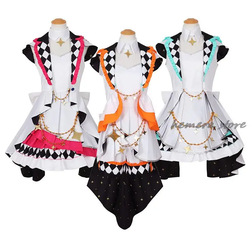

Anime PJSK Project Sekai Colorful Stage! Feat. Cosplay Costumes Carnival Role Playing Party Halloween New Skin Women Men