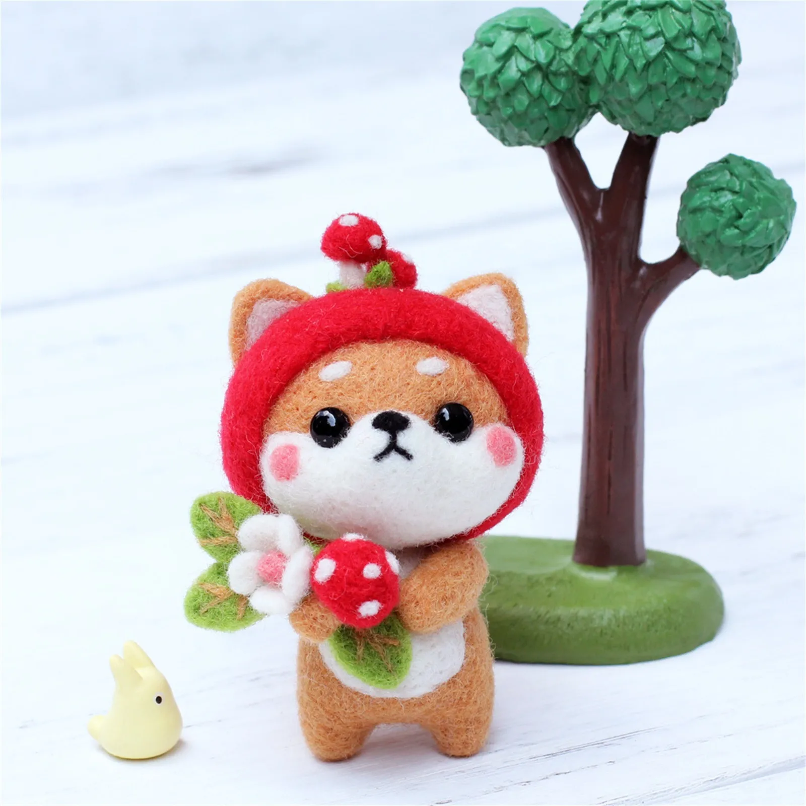 H 패턴 소재 귀여운 강아지 DIY 생산 수제 울 패키지 H 장난감 화난 표정 행복한 표정 H 빠른 배송