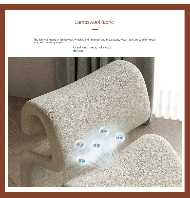 Description Picture 5 of itemLiving Room Chairs Furniture Home Decor Single Sofa Chair Bedroom Balcony New Style Leisure Lazy Sofa Chair Simple Leisure Chair