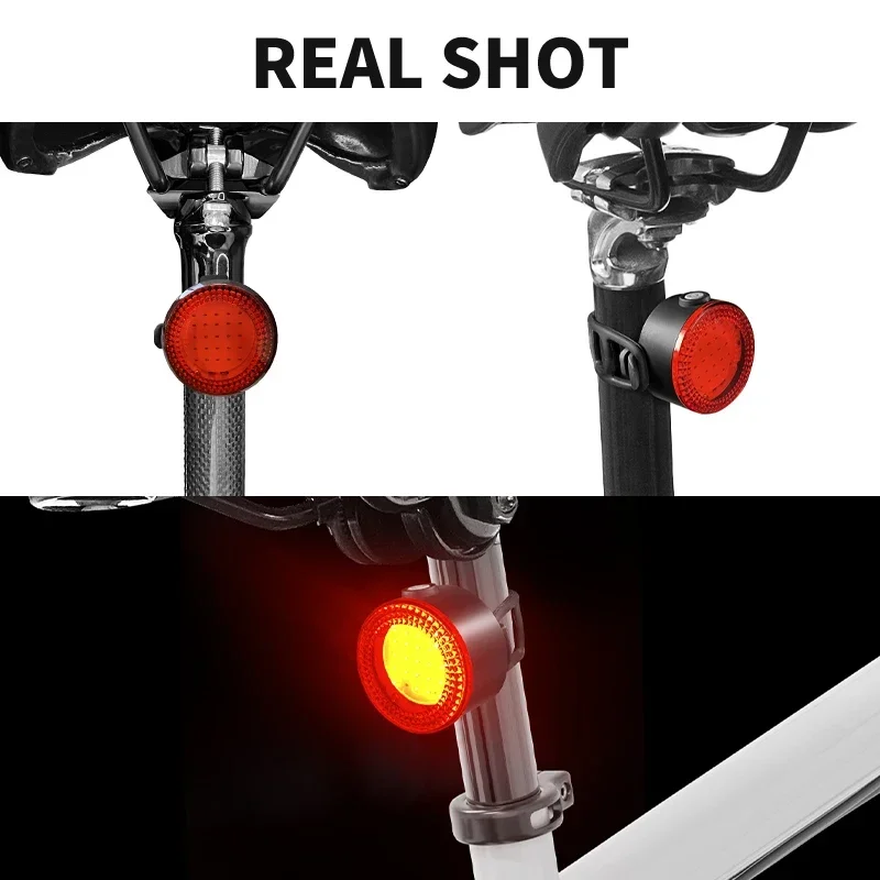 Feu arrière de vélo BUCKLOS COB, phare avant rechargeable par USB, lampe de sécurité LED pour VTT, lanterne avant et arrière pour vélo_voghion.com