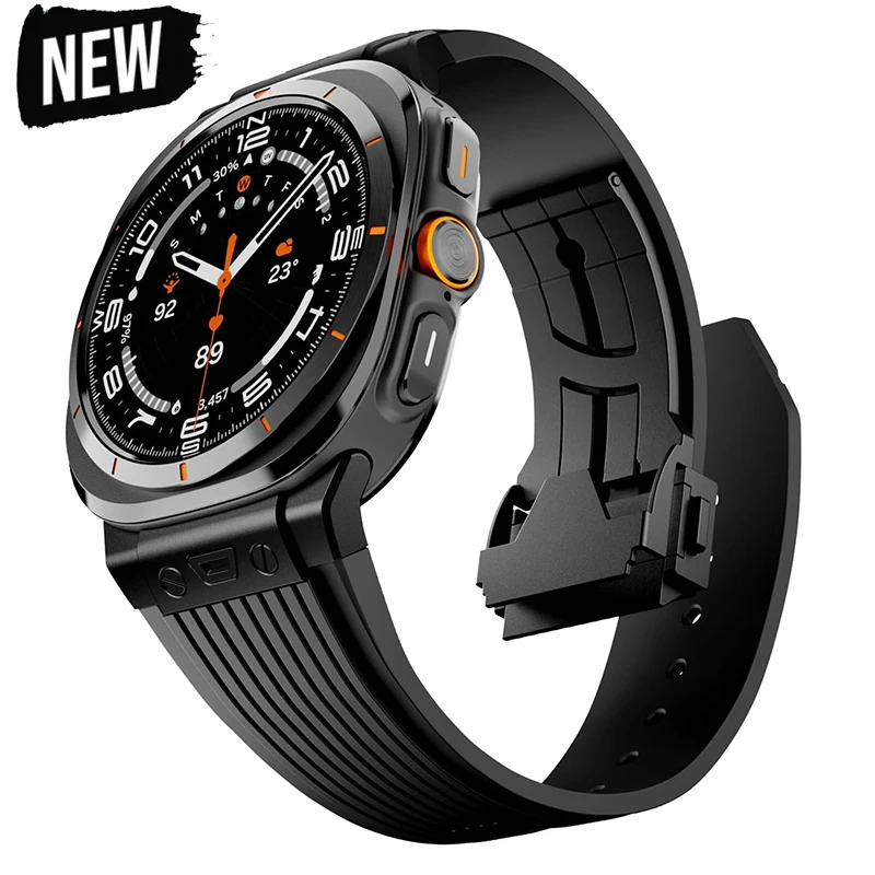 Luxury Men's Stainless Steel Band for Galaxy Watch Ultra 47mm