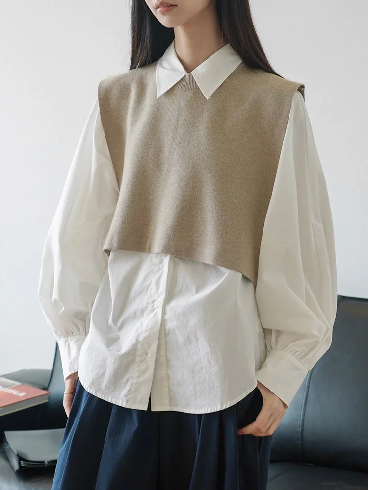 

Женский короткий топ в Корейском стиле ENjoyce, трикотажный пуловер, свитер для весны и осени