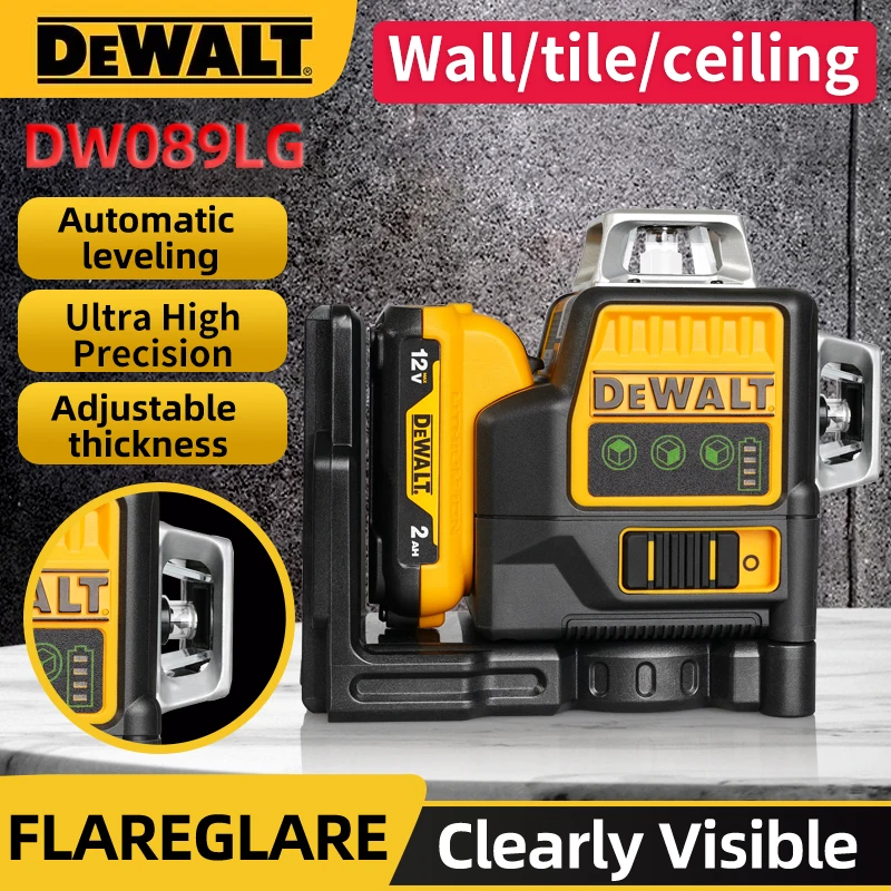 DEWALT DW088CG-XJ Livella Laser a Croce 5035048669600