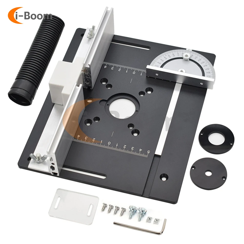 Router Table Aluminum Insert Router Wood Milling Chamfering Trimmer ...