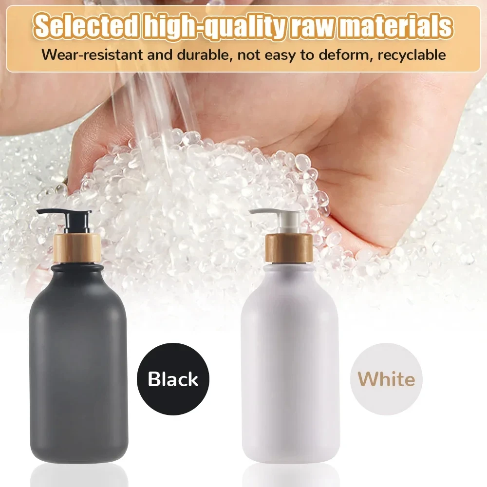Soap Dispenser 2PCS Lotion Soap Dispenser Glossy Refillable Bottle for Kitchen Sink Bathroom Shampoo Conditioner Empty Storage Jar 300/500ML