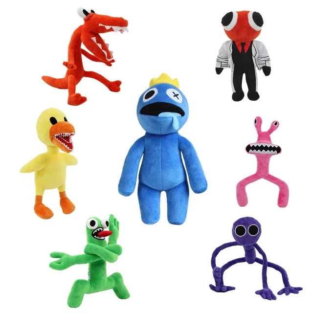 25-30cm Rainbow Friends Pelúcia Brinquedo Personagem do jogo de desenho  animado Doll Kawaii Blue Monster Soft Stuffed Animal Brinquedos para fãs  infantis