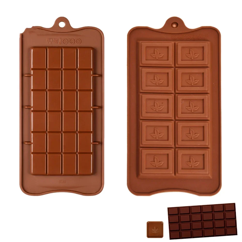 Moule Chocolat Noix Moule Tablette Chocolat Silicone Dubai - 2 Pcs Antiadhésif Profond Avec Outil Raclette
