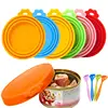 Silicone Canned Lid Reusable Pet Food Can Cover Silicone Dogs Cats Storage Tin Cover Lid Seal Cover Health Pet Daily Supplies 1