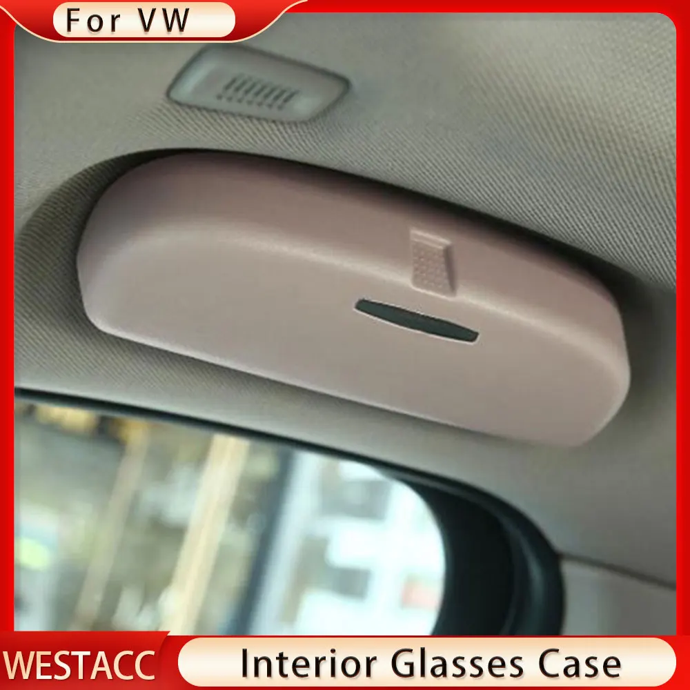 

Автомобильный держатель для солнцезащитных очков, футляр для очков, чехол для Volkswagen VW Atlas/ Teramont/ T-roc / T-cross Lamando, аксессуары