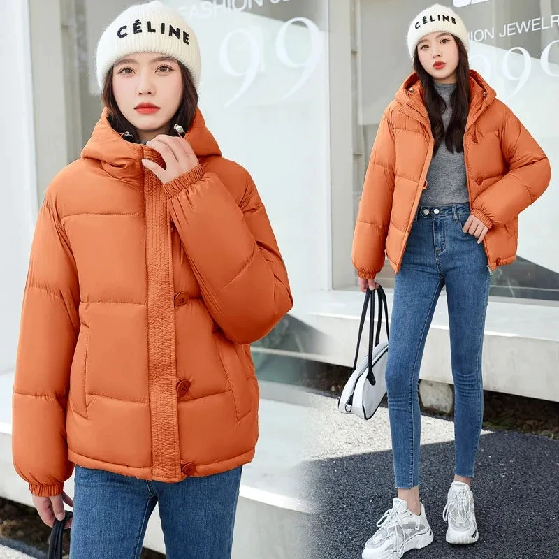 

Короткая стеганая куртка с капюшоном женская зимняя новая одежда для хлеба стеганая куртка корейская мода Женское пальто