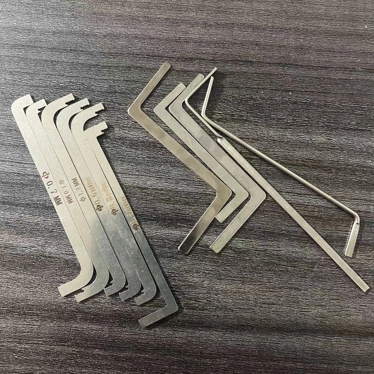 6 pieces/kit replacement turning tool double head tension wrench combination locksmith tool locksmith tools locksmith extractor tools lock pick tools lock pick set lock repair tool multi purpose tool multipurpose tool