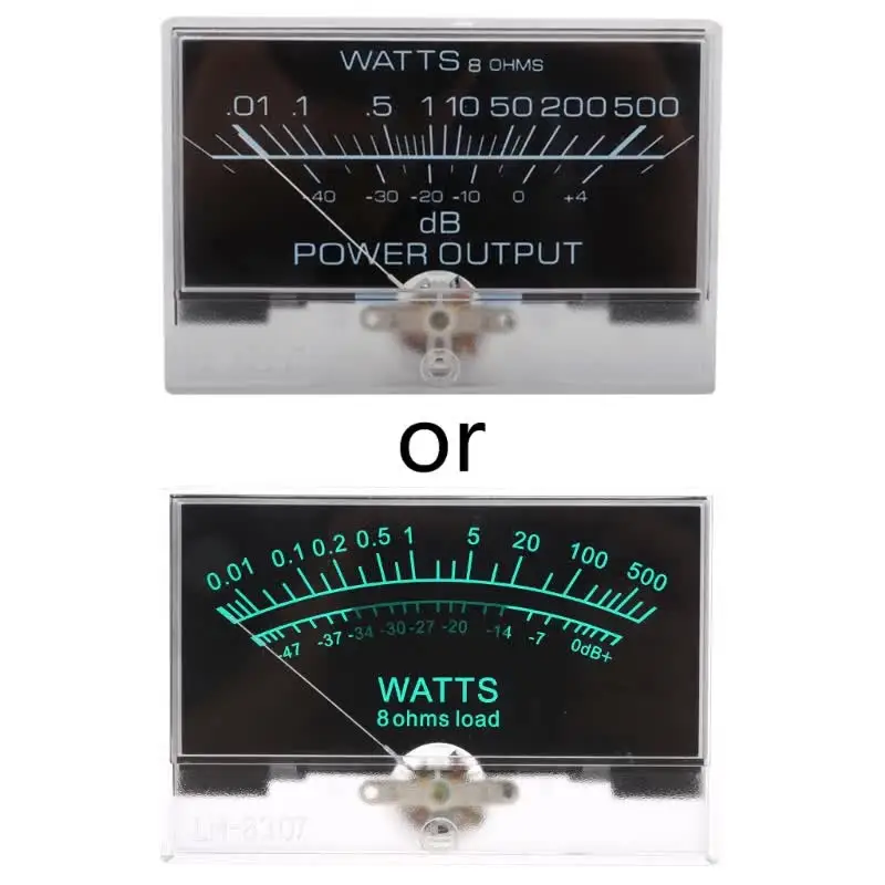 Walfront VU Meter, Db Meter Mini Amplificatore Misuratore di Livello Audio Apparecchiature di Registrazione Audio con Retroilluminazione Adatto per Home Audio Fai Te TN ‑ 90A ‑ BGB ‑ S0538