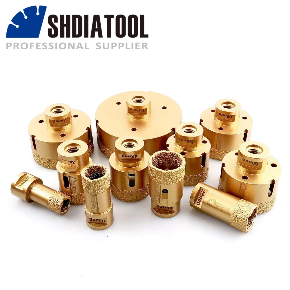 Shdiatool 1pc Dry Diamond Drilling Core Bits Cutter Ceramic Tile M14