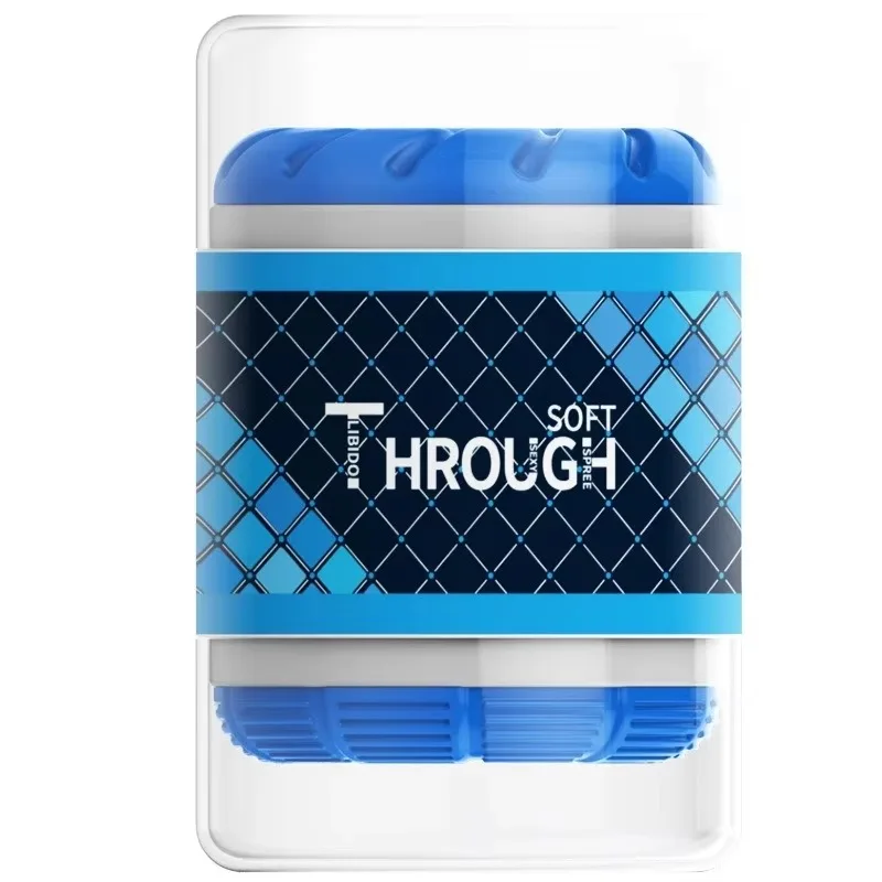 Soft Pussy Male Masturbation Cup Blowjob Erotic Dual Channel Pocket Pussy Masturbator Penis Exercise Trainer Men Sex Toys