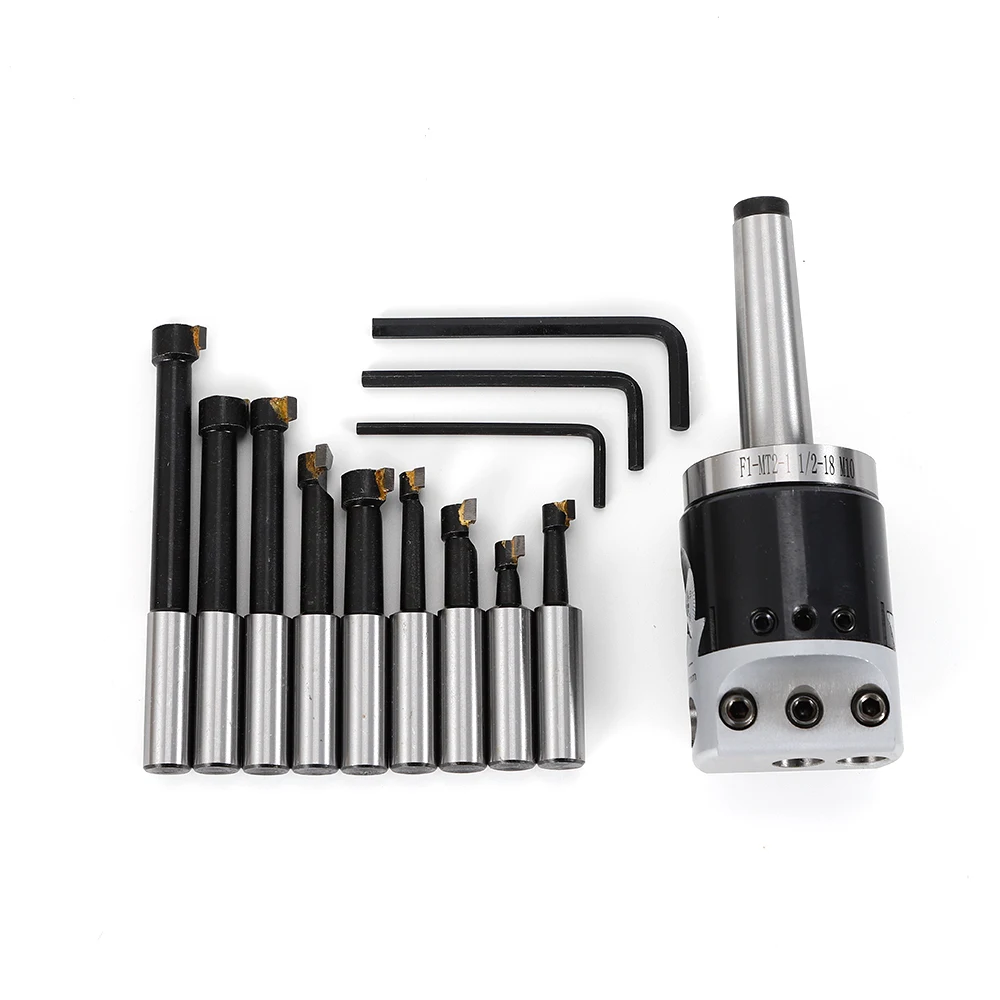 Bohrloch-Bohrstangen-Set MT2-M10 F1-12 50 mm Bohrkopf + 9 Stück 12 mm Bohrstangen-Set Bohrwerkzeug – Detail 6