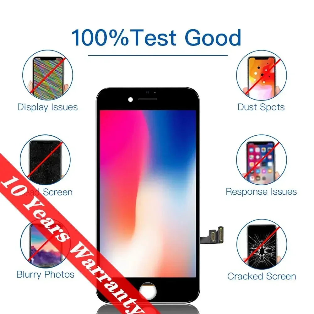 PINZHNEG Screen LCD For iPhone SE 8 PLUS 6 6S 7 Plus Display Incell Replacement Screen 10 Years Warranty lcd display screen