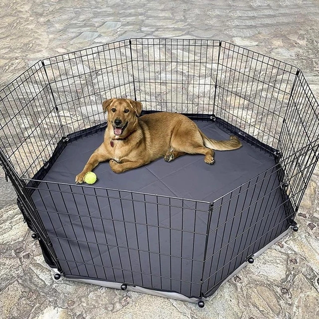 Dog Playpen Cover Puppy Playpen Cover Oxford Cloth Top Cover Playpen Cover  for Escape-Proof Sunshade Shield Protector _ - AliExpress Mobile