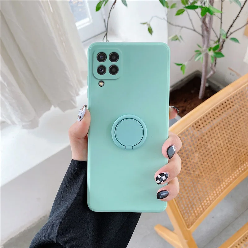Liquid Fold Holder Ring Silicone Phone Case - Original Back Cover