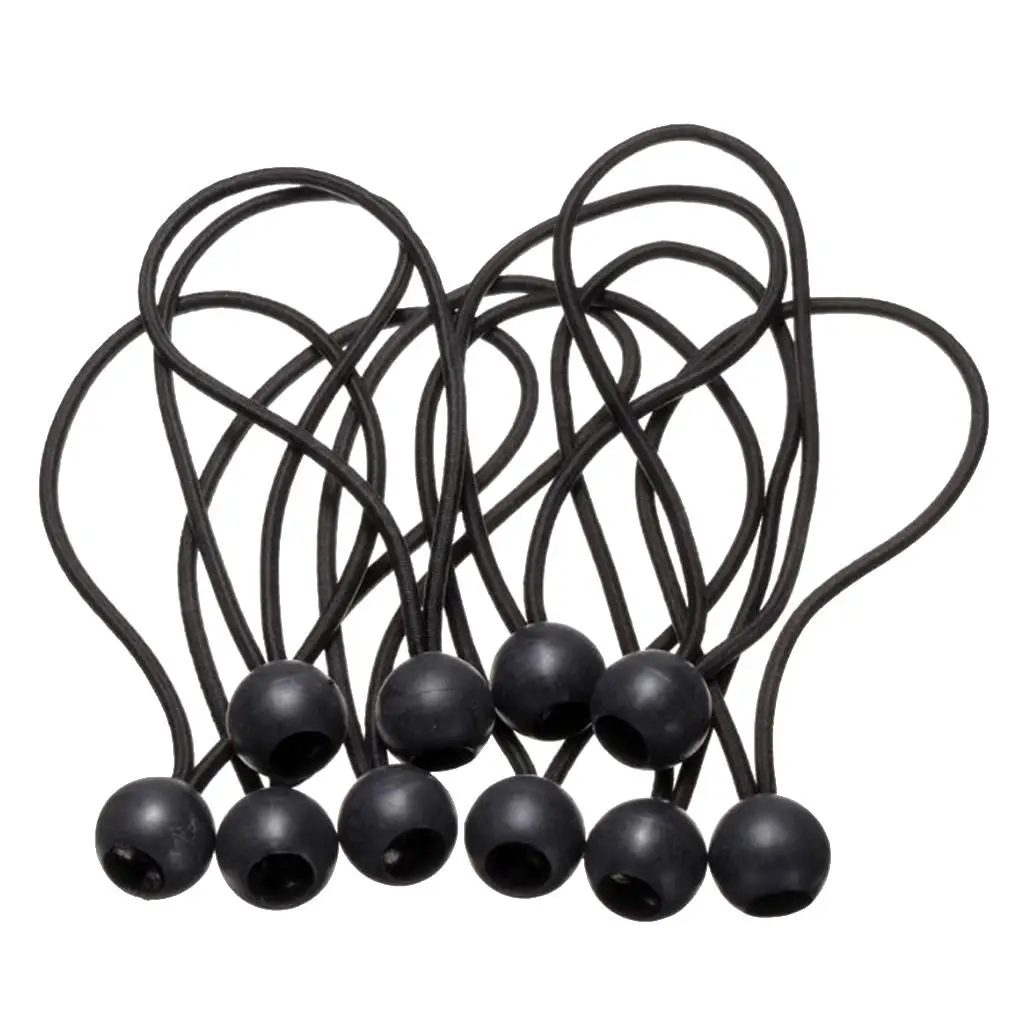 Elastic String Cord & Ball 10 Pieces for Camping Tent Tarpaulin Tarp Canopy Boat Trailer Banner camping tent accessories