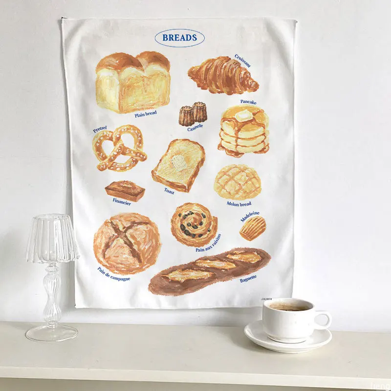 Korean Small Tapestry Background Cloth Cartoon Hanger Tapestries  Girl Bedroom Decoration Photo Props Cute Hanging Cloth 태피스트리