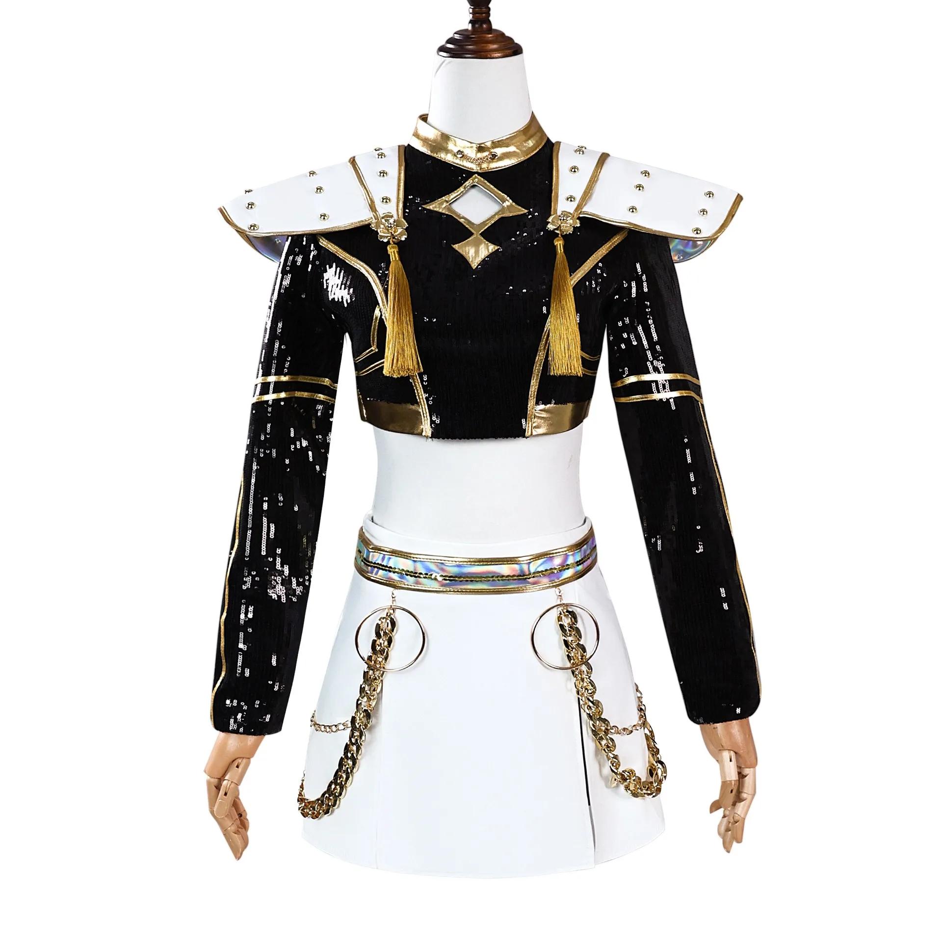 Girls Demon Hunter Pop Singer Costume - Rumi, Mira, Or Zoey Halloween Cosplay Outfit Set