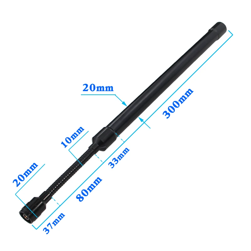 433MHZ antenna 450-470-510-600mhz OMNI high gain FRP waterproof anti-collision Goose hose outdoor antenna N male LORA antenna
