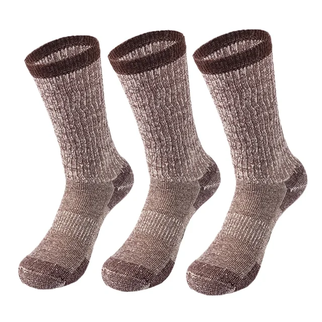 Chaussettes Thermiques Femme Hiver - 2 Paires (noir + Nude) - Épaisses, Douces Et Chaudes - Pour Neige, Intérieur, Randonnée