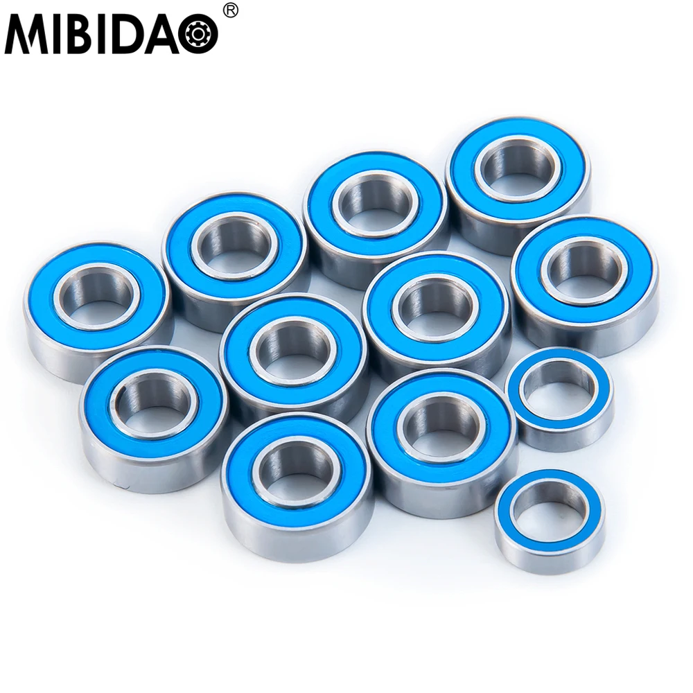Mibidao 12Pcs Kit Cuscinetti A Sfera In Acciaio Cromato Per Tamiya Blackfoot Monster Beetle Mud Blaster Attacco Rapido Rc Crawler Car