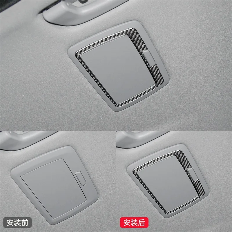 

FOR BMW 11-17 models 5 Series F10 Modified parts Roof reading light decorative sticker Carbon fiber interior Makeup mirror