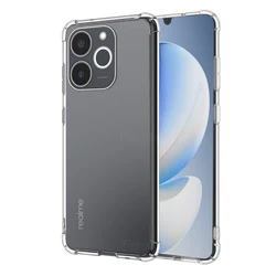 Clear Crystal Transparent Silicone Case - Anti - Yellow & Shockproof Cover for Realme Note 70 (Transparent)