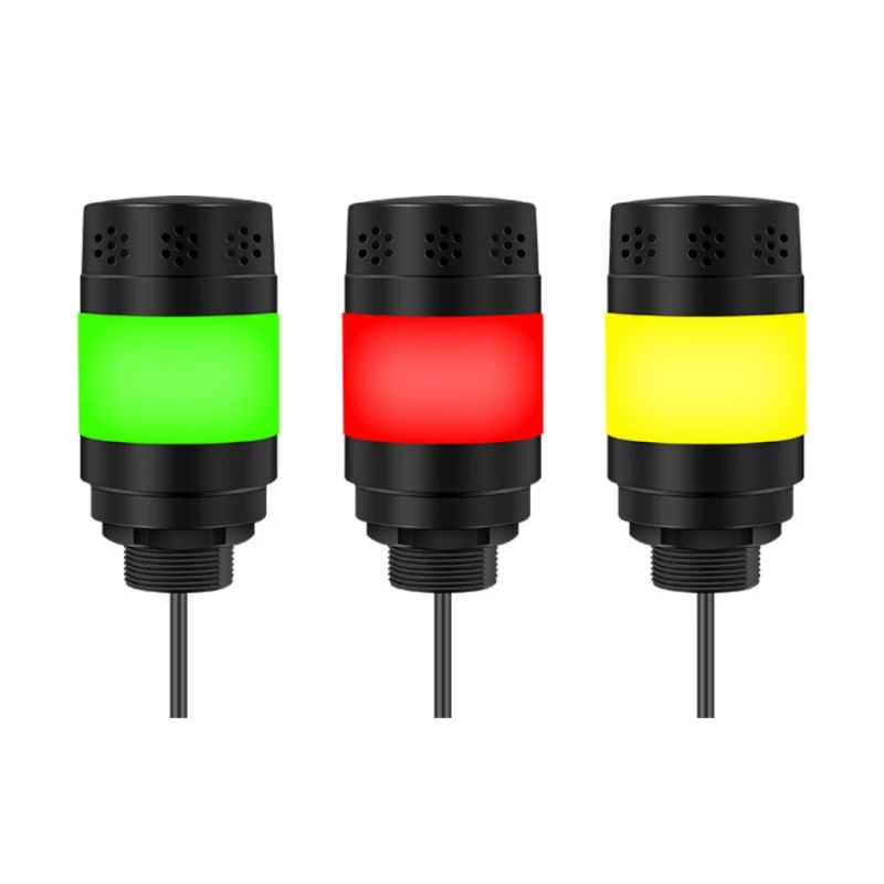 Modbus RTU Sound and Light Alarm for Workshop Machines Industrial Audible and Visual Alarm with 3 Color Signal Light